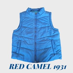 Blue Puffer Vest/Jacket Red Camel XL